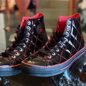 Men’s Converse Quilted Patent Leather High-Top Sneaker